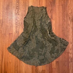 advance apparel vintage y2k free size green asymmetrical fairy cottage dress